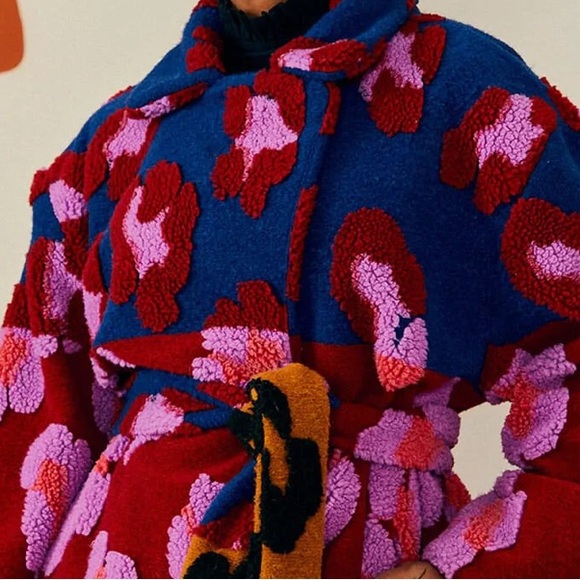 Farm Rio Mixed Leopard 🐆 Coat - NWT - L - Picture 11 of 15